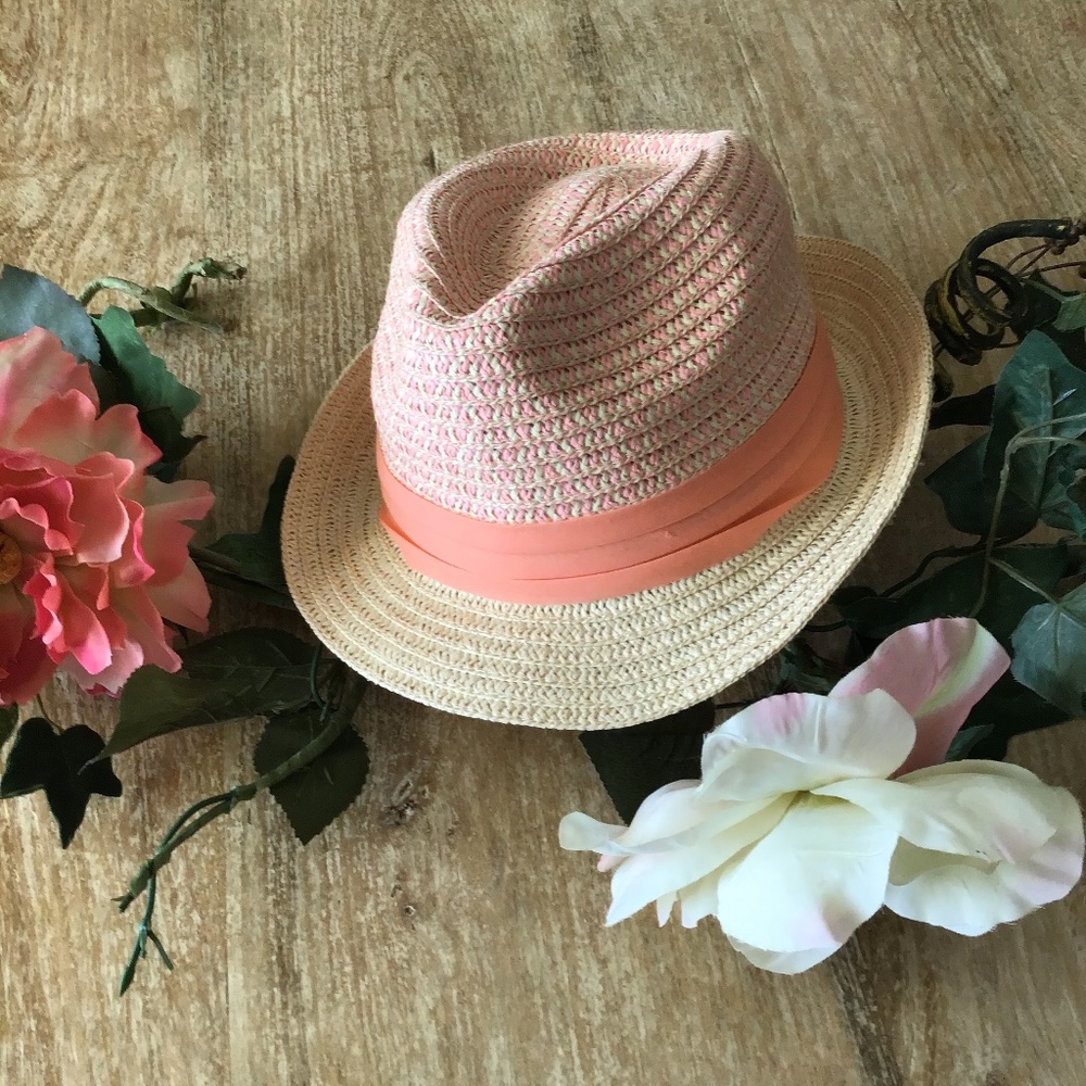 Vince Camuto - Coral Straw Fedora